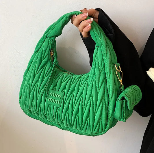 Luxury Brand Nylon Hobos Shoulder Bag for Women Handbag Clutch Purses 2023 New Brand Designer Evening Tote With Coin Purse
