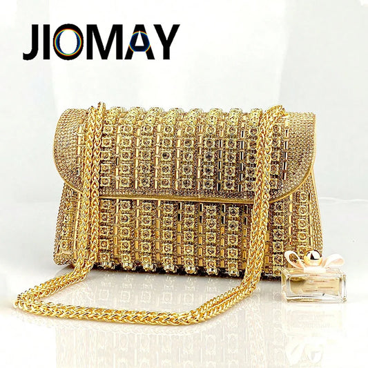 JIOMAY Brand Fashion Luxury Designer Handbags Party Rhinestone Purse Elegant And Versatile Evening Bags For Women